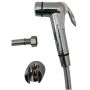 Kit idroscopino doccia a pulsante Evolution con tubo lusso cromata