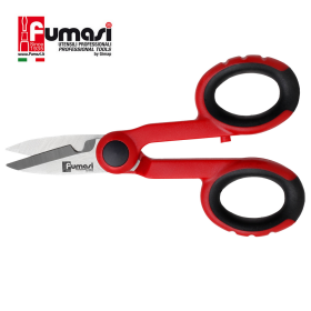 Forbice per Elettricista Fumasi con Lame Dritte Microdentate Spelafilo e Spelacavi Con Manici In ABS