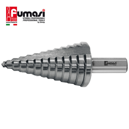 Fresa Conica a scalini Fumasi allarga fori 4-30 mm a gradino in acciaio HSS