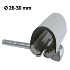 Collare riparazione inox per tubi tubazioni Ø 26-30 mm - larghezza 75 mm