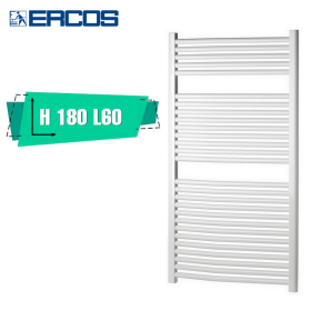 Scaldasalviette Monica Ercos bianco cm 180x60 interasse 55