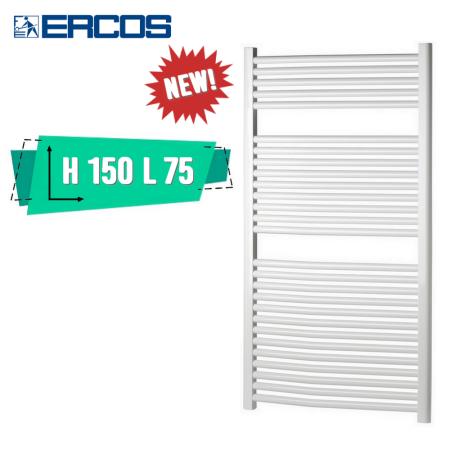 Scaldasalviette bagno bianco Opera Ercos cm 150x75 interasse 70