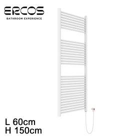 Scaldasalviette elettrico bianco cm 150x60 TEKNO Ercos
