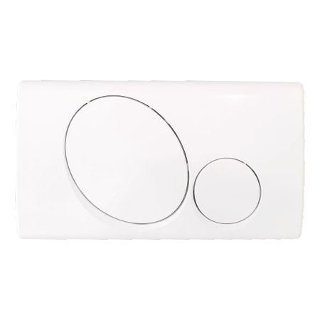 Placca bianca doppio tasto per EASYFIX e EUROPA DUO