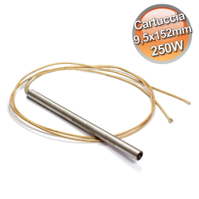 Candeletta accensione per stufa a pellet resistenza 9,5x152mm 250W