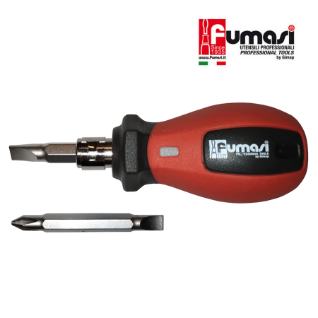 Mini cacciavite giravite fumasi doppi testa magnetica taglio e stella lunghezza 100 MM