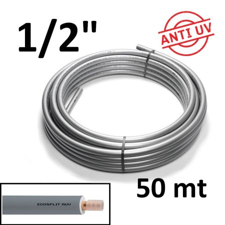 Rotolo rame ECOSPLIT AUV pre isolato 50 mt 1/2 spessore 1 mm - climatizzazione e refrigerazione