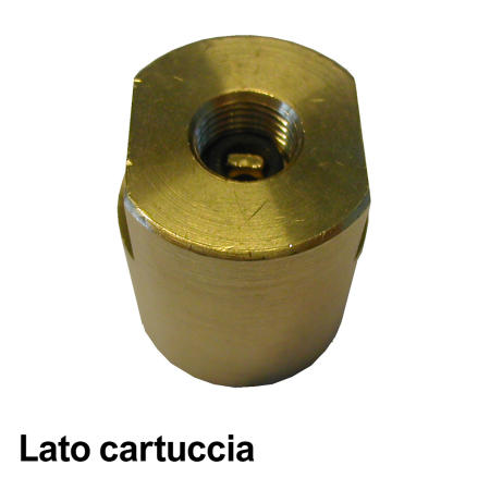 Riduzione per cartucce azoto con guarnizione