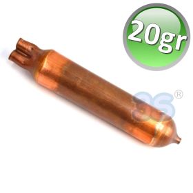 Filtro disidratatore 20 gr. molecolare in rame a 3 vie - per circuito frigo