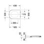 Sedile per wc D-CODE Duravit con coperchio