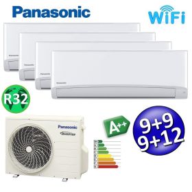 Climatizzatore quadri split serie TZ R32 Panasonic 9000+9000+9000+12000 btu A++ con WIFI e NanoeX