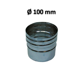 Giunto Ø 100 mm manicotto giunzione flex rigido maschio per canna fumaria acciaio