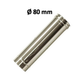 Tubo in acciaio Ø 80 L 250 mm / 25 cm monoparete per canna fumaria