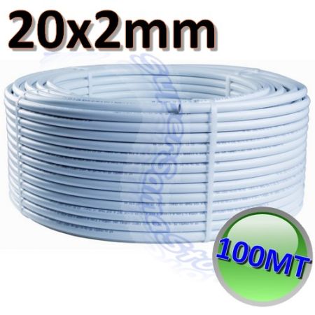 Tubo multistrato nudo senza isolante per acqua Ø 20x2 mm - rotolo 100 mt