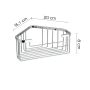 Portasapone angolare in filo - in acciaio inox - GEDY 2483