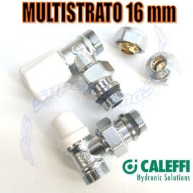 Kit valvola detentore adattatori multistrato 16x2 Caleffi