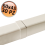 Giunto coperchio per canalina 60x45mm - 30 PZ