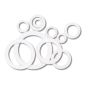 Guarnizione piana in PTFE per raccordi da 1/2''