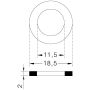 Guarnizione piana in PTFE per raccordi da 1/2''
