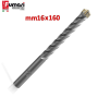 Punta trapano e martello SDS-PLUS mm 16 X 160 per calcestruzzo e muratura con 4 tagli e 4 eliche