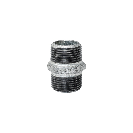 Nipplo niples 2'' M-M in ghisa malleabile zincato
