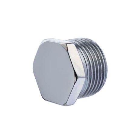 Tappo maschio 3/8'' esagonale in acciaio zincato - 1 PEZZO