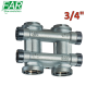 FAR 3750 - Collettore complanare 2+2 componibile 3/4'' - uscite 24x19