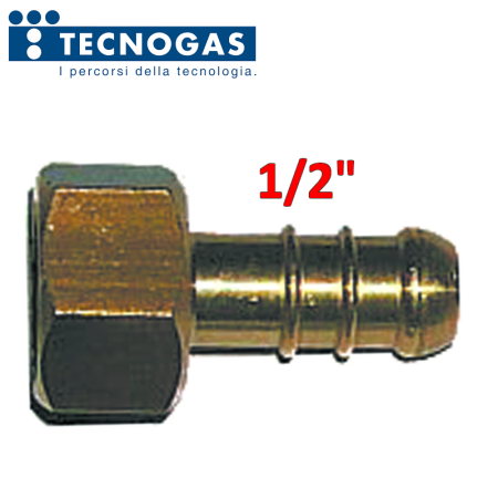Portagomma per gas GPL in ottone attacco Femmina 1/2''