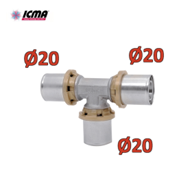 ICMA 406 - Raccordo a pressare 20x20x20 SEMPITER® a TEE