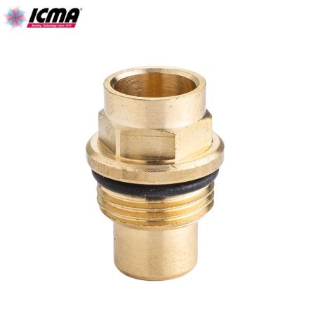 ICMA 207 - Pozzetto portamanometro 3/8'' in ottone