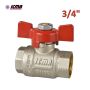 ICMA 349 - Valvola a sfera a passaggio totale ? Filettatura F/F 3/4'' - Leva farfalla