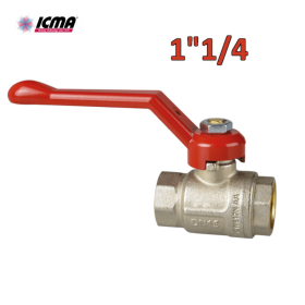 ICMA 350 - Valvola a sfera ? Filettatura F/F 1''1/4 - Leva lunga