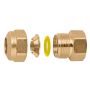 Bicono raccordo a compressione per tubo in rame - femmina 1/2'' x Ø 15 mm - 900415
