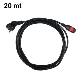 Cavo scaldante NO FROST 20 mt antigelo 15 W/m con spina e termostato