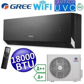 Climatizzatore mono split R32 CLIVIA Black WiFi Gree 18000 Btu A++/A+ lampada UVC sterilizzazione