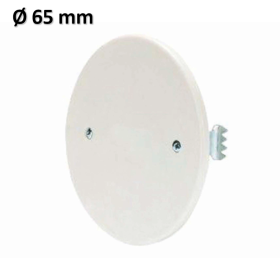 COPERCHIO PER SCATOLA DI DERIVAZIONE AD INCASSO TONDA D. 65 mm