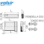 KIT DI ALLACCIAMENTO MANICOTTO PER WC SOSPESO DIAMETRO 90 MM VALSIR