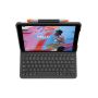 Logitech SLIM FOLIO Custodia con Tastiera Protettiva per iPad 7a e 8a generazione con Smart Connector Graphite