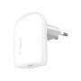 CARICABATTERIE DA PARETE CON PPS PORTA USB-C PD 30W - BIANCO