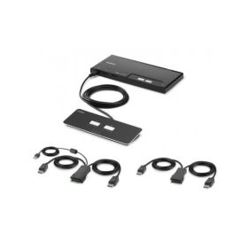 2-PORT DUAL HEAD DP KVM SWITCH PP4.0 W/REMOTE