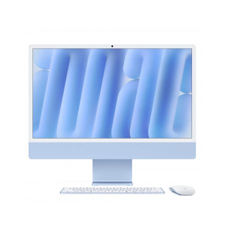 iMac 24" con Retina 4.5K display: Apple M4 chip con 8-core CPU and 8-core GPU, 16GB, 256GB SSD - Magic Keyboard - Blu