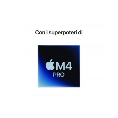 Mac mini M4 Pro chip con 12-core CPU e 16-core GPU, RAM 24GB, 512GB SSD