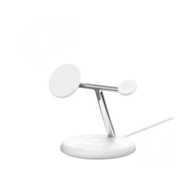 SUPPORTO DI RICARICA WIRELESS 3IN1 PREMIUM 15W QI2 - BIANCO