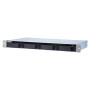 QNAP TS-431XeU NAS Rack (1U) Collegamento ethernet LAN Nero, Stainless steel Alpine AL-314