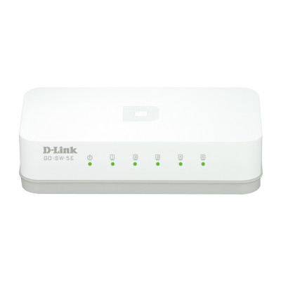 D-Link GO-SW-5E/E switch di rete Non gestito Fast Ethernet (10/100) Bianco