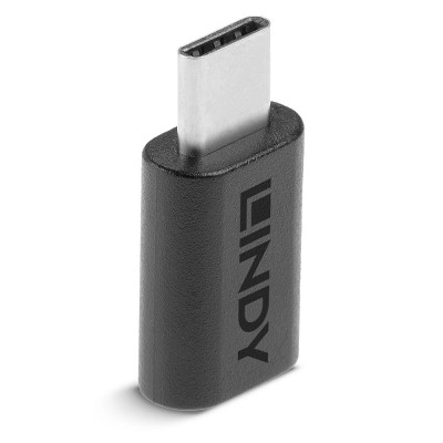 Lindy 41896 adattatore per inversione del genere dei cavi USB-C Micro-B Nero