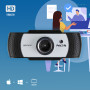 NGS XpressCam720 webcam 1280 x 720 Pixel USB 2.0 Nero, Grigio, Argento