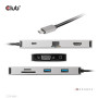 CLUB3D CSV-1594 replicatore di porte e docking station per laptop USB 3.2 Gen 1 (3.1 Gen 1) Type-C Nero, Grigio