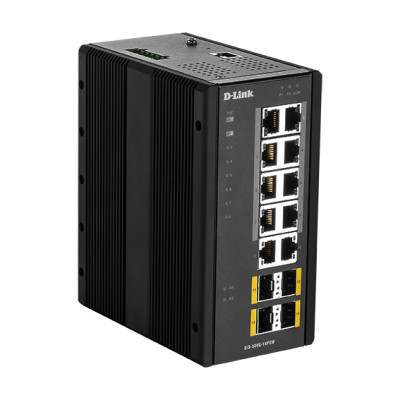 D-Link DIS‑300G‑14PSW Gestito L2 Gigabit Ethernet (10/100/1000) Supporto Power over Ethernet (PoE) Nero