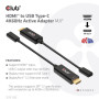 CLUB3D CAC-1333 cavo e adattatore video 0,22 m HDMI tipo A (Standard) USB tipo-C Nero